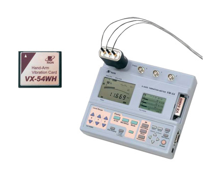 手腕振動測定カード VX-54WH + 3軸振動計 VM-54（リオン）