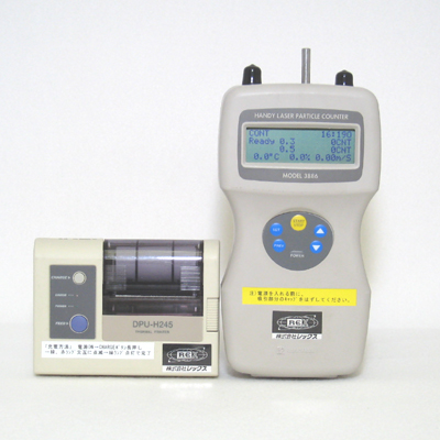 ハンドヘルドレーザーパーティクルカウンター「ジオアルファ」 MODEL3886（日本カノマックス）：パーティクルカウンター：大気環境測定器